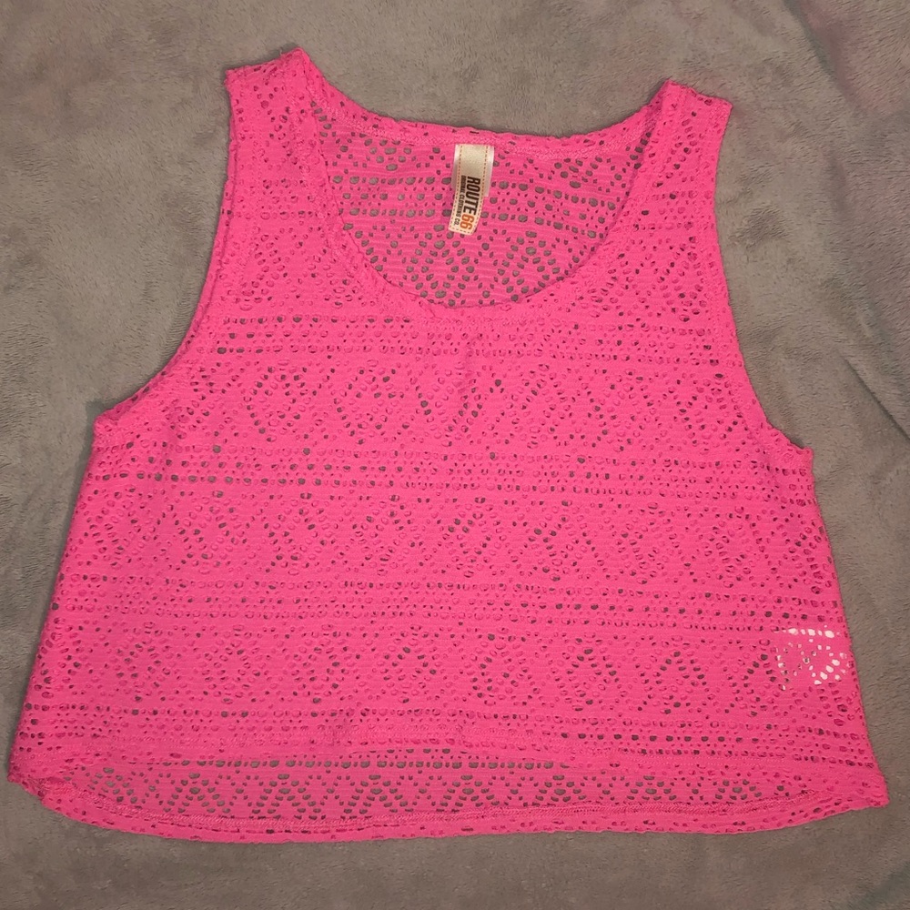 Pink crop top